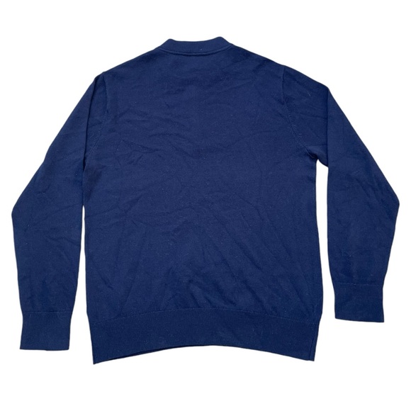 Navy Blue Club Monaco Zip Up Sweater (M) - Picture 2 of 5